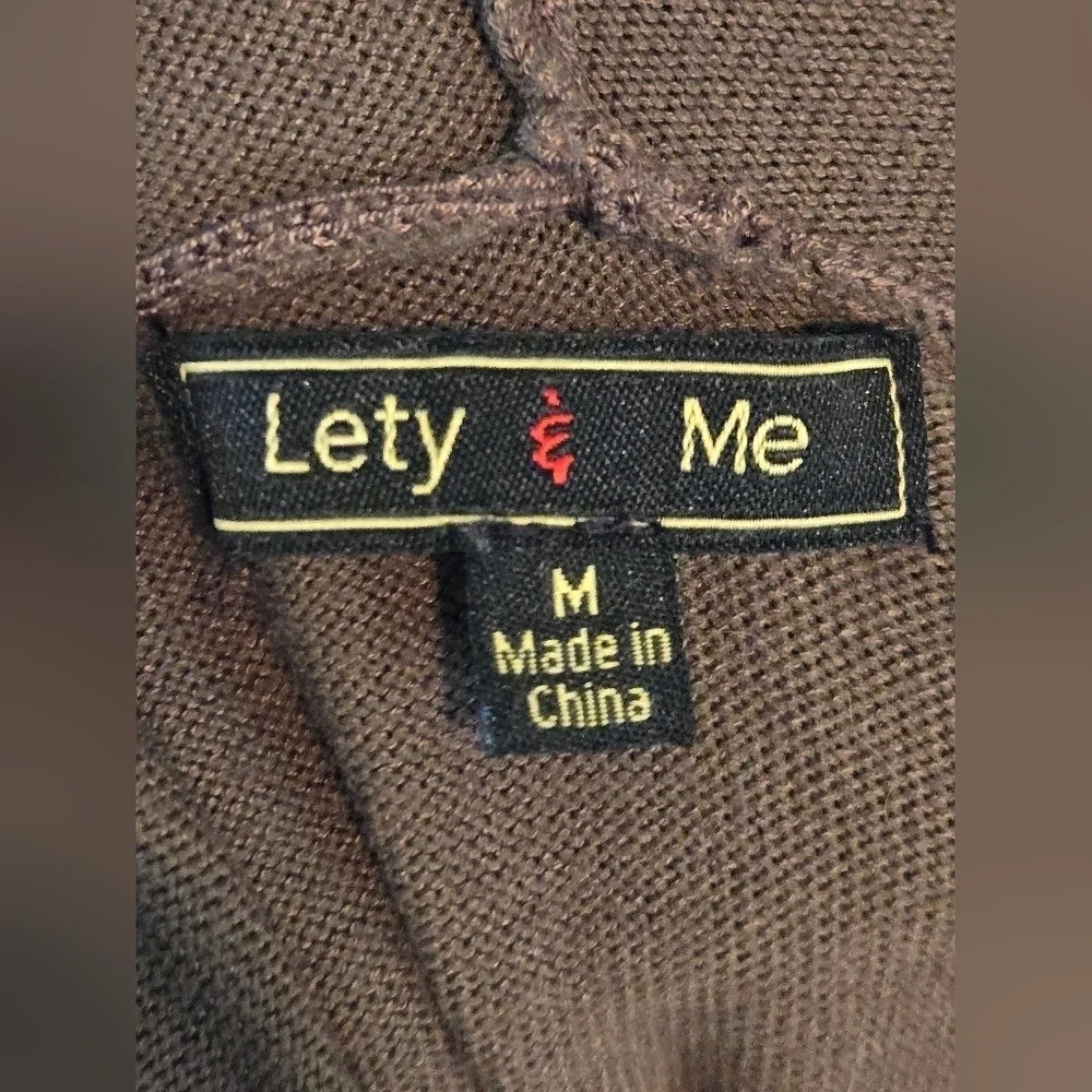 NWOT | Lety & Me | Adelie Hooded Rib Sleeve Cardigan | Medium | Olive Green - Picture 9 of 11